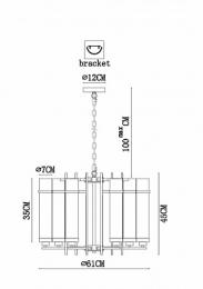 Подвесная люстра Arte Lamp Hugo  - 2